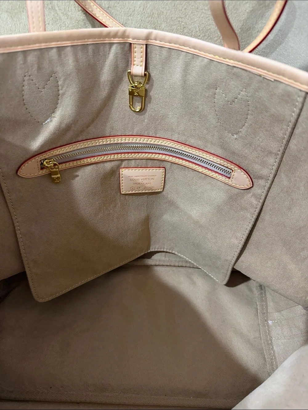 LV Multicolor Monogram White Canvas Tote Bag - Picture 2 of 4